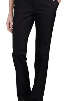 #29 * WORK PANT * SIMPSON HOUSE * DINING SERVICES * Women's Relaxed Fit * Flat Front * BLACK *