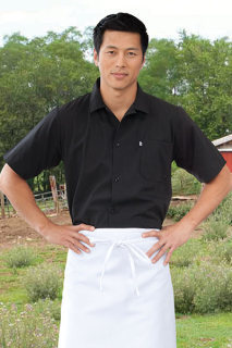 #38 * CHEF/COOK'S SHIRT * SIMPSON HOUSE * COOKS,COOK'S HELPER & UTILITY AIDES * Unisex Classic * Short Sleeve * BLACK *