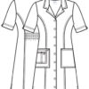 #35 * DRESS * Women's Button Dress * SIMPSON HOUSE * Housekeeping Aides(HOUSEKEEPING) * ROYAL *