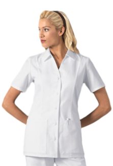 Cherokee Professional Whites 2879 standing collar button front scrub top