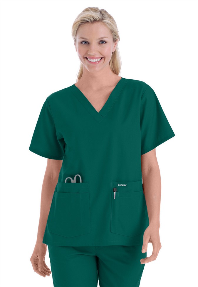 Landau 8219 WOMEN'S V-NECK TUNIC Scrub Top