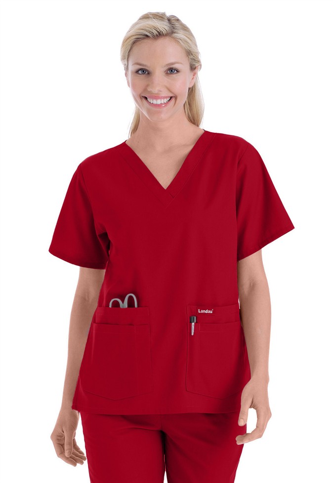 Landau 8219 WOMEN'S V-NECK TUNIC Scrub Top