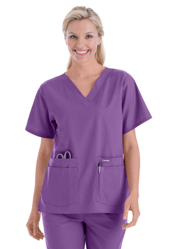 Landau 8219 WOMEN'S V-NECK TUNIC Scrub Top
