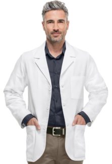 Cherokee 1389A mens consulation 31 inch lab coat with Certainty