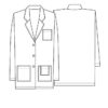 Cherokee 346 32 inch 3 button lab coat