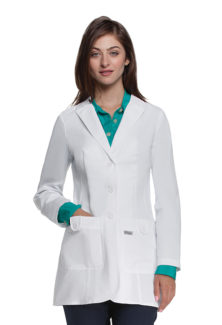 Meta Labwear Women's 37" Lab Coat - Professional Laboratory Coat With Soil Release Fabric