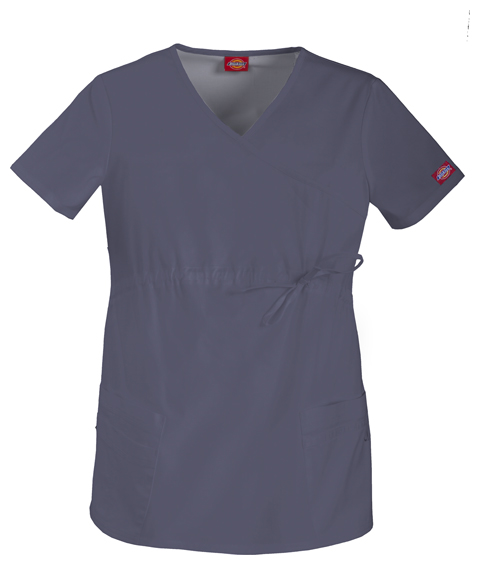 440 * SCRUB TOP Maternity Mock Wrap * DICKIES 85900TBW | Central