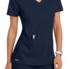 Active by Grey's Anatomy™ 41423 Women's Side Panel V-Neck Solid Scrub Top