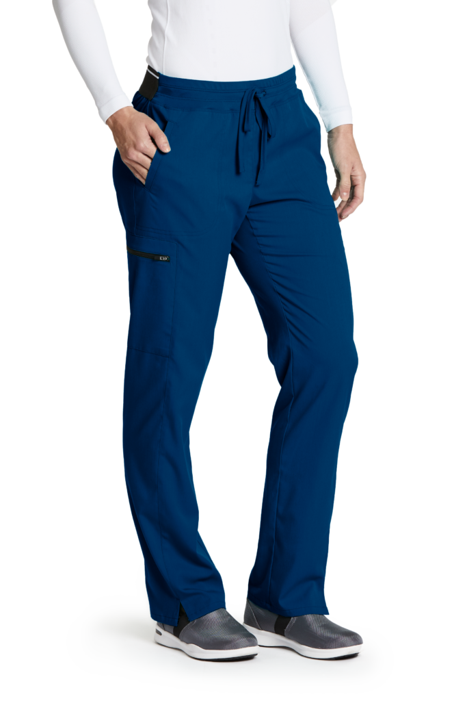 Grey’s Anatomy Spandex Stretch 3-Pocket Logo Waist Cargo Scrub Pant ...