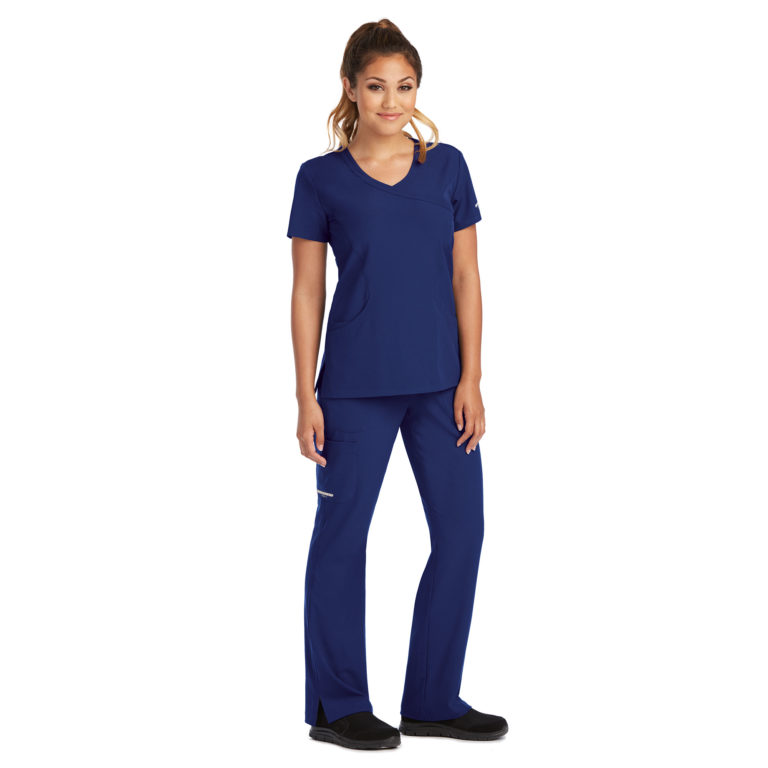 Sketchers 3 Pockets Mock Wrap Scrub Top | Central Uniforms