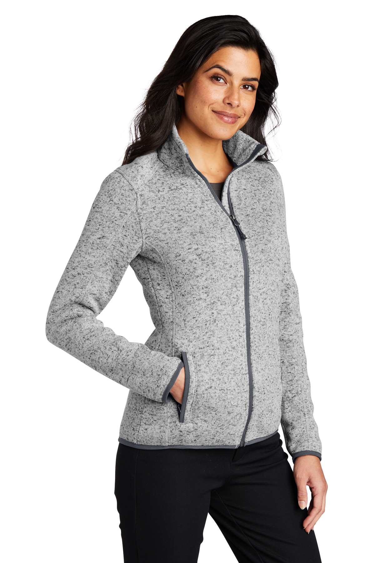 Ladies Sweater Fleece Jacket-L232 | Central Uniforms