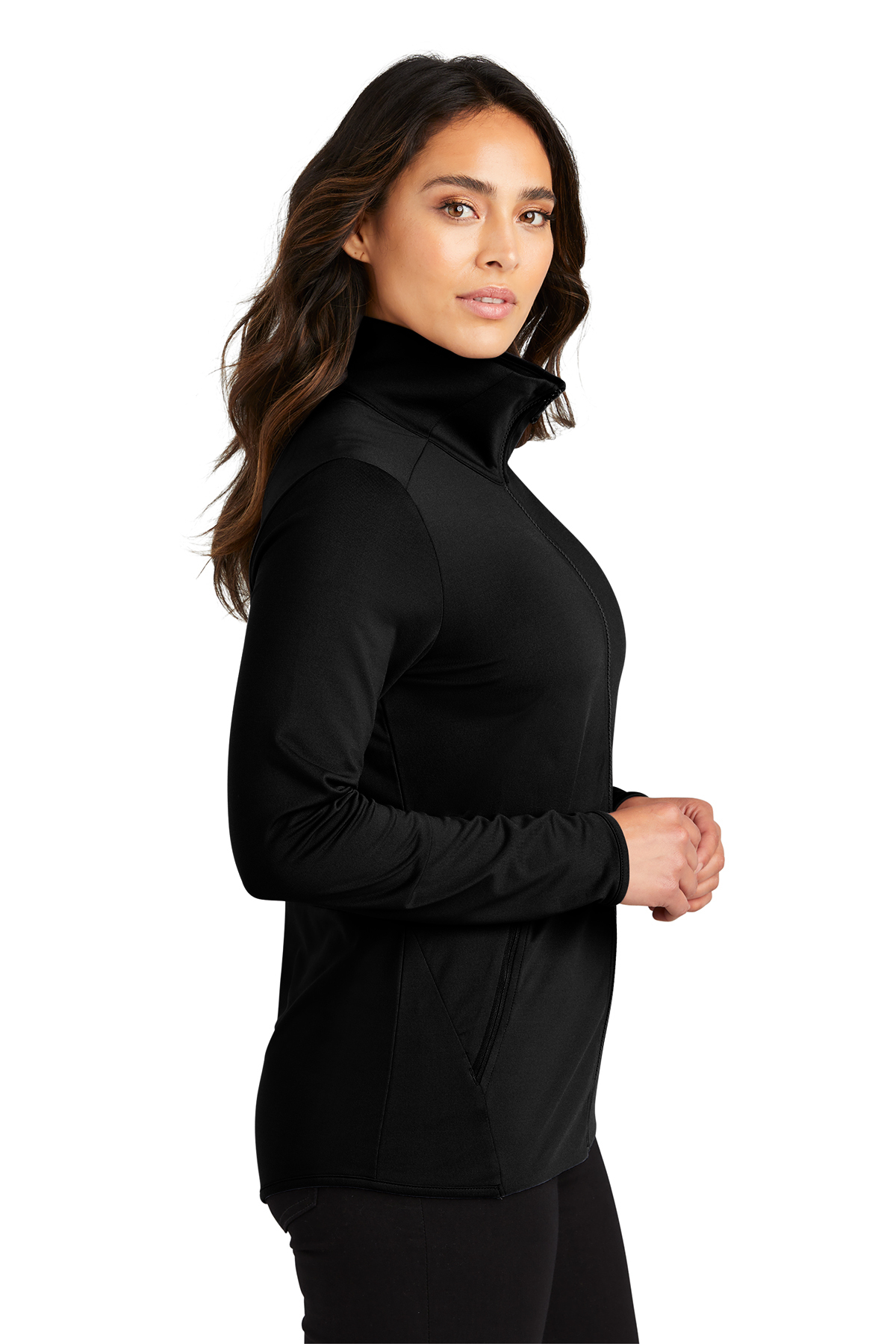 Port Authority® Ladies Accord Stretch Fleece Full-Zip – #LK595 ...