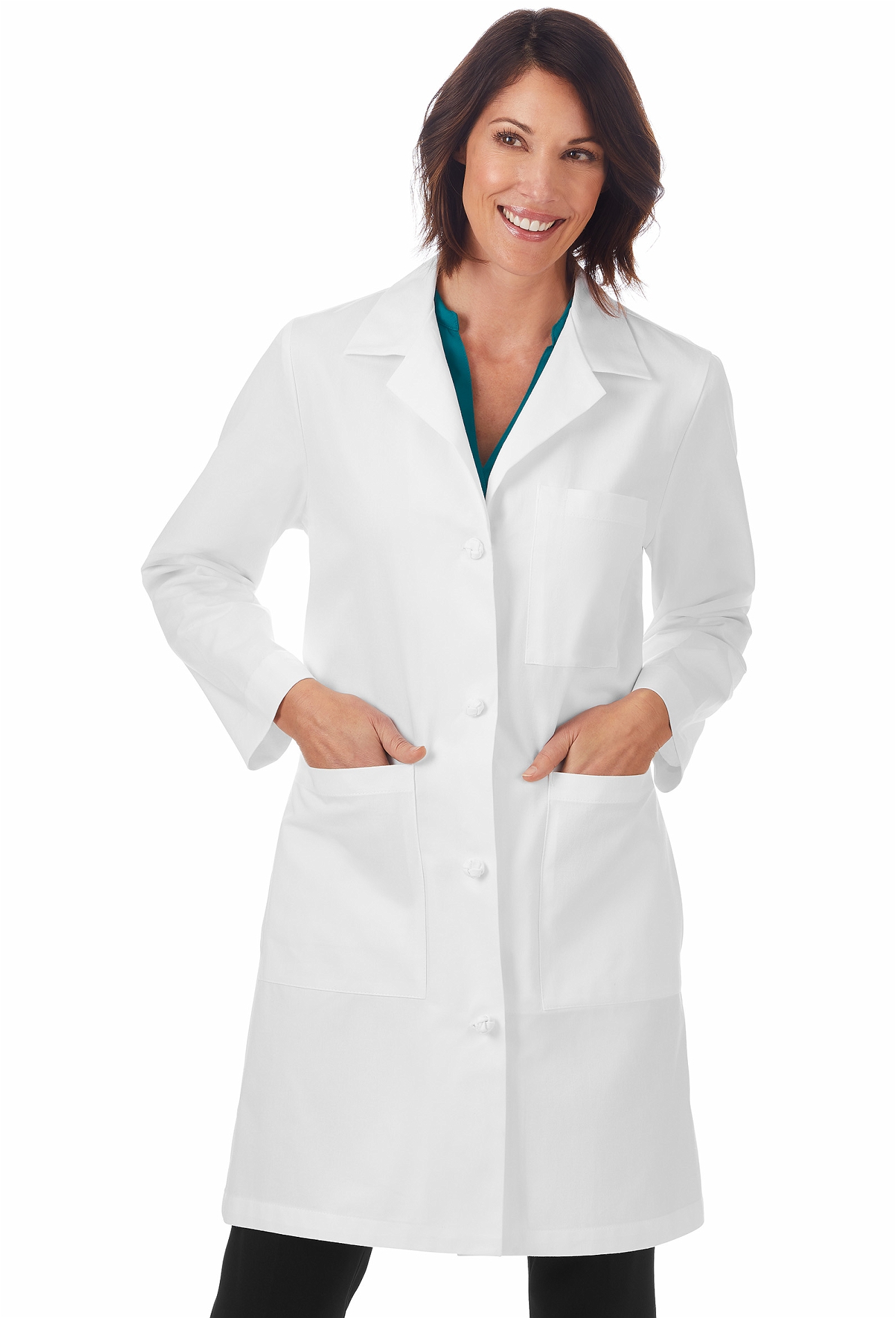 Meta 100% Cotton Female Lab Coat | Central Uniforms