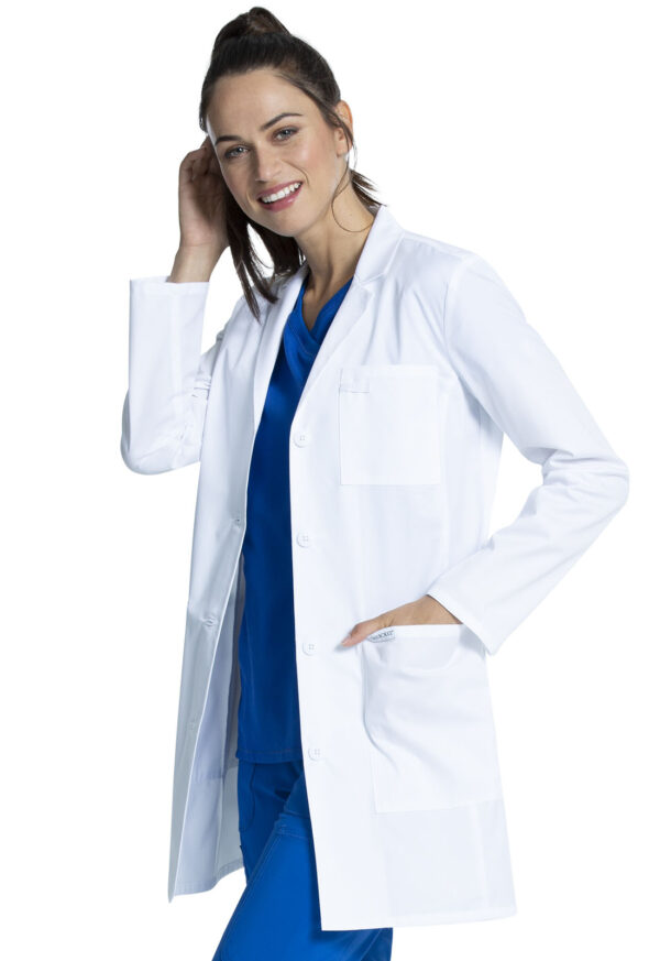 Cherokee Women's 28 Consultation Lab Coat - White, Cotton Blend, Free Shipping