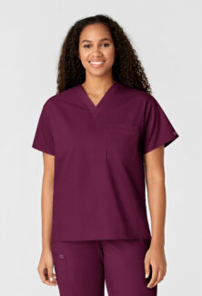 Wink Unisex One Pocket Scrub Top - #WW100CADV