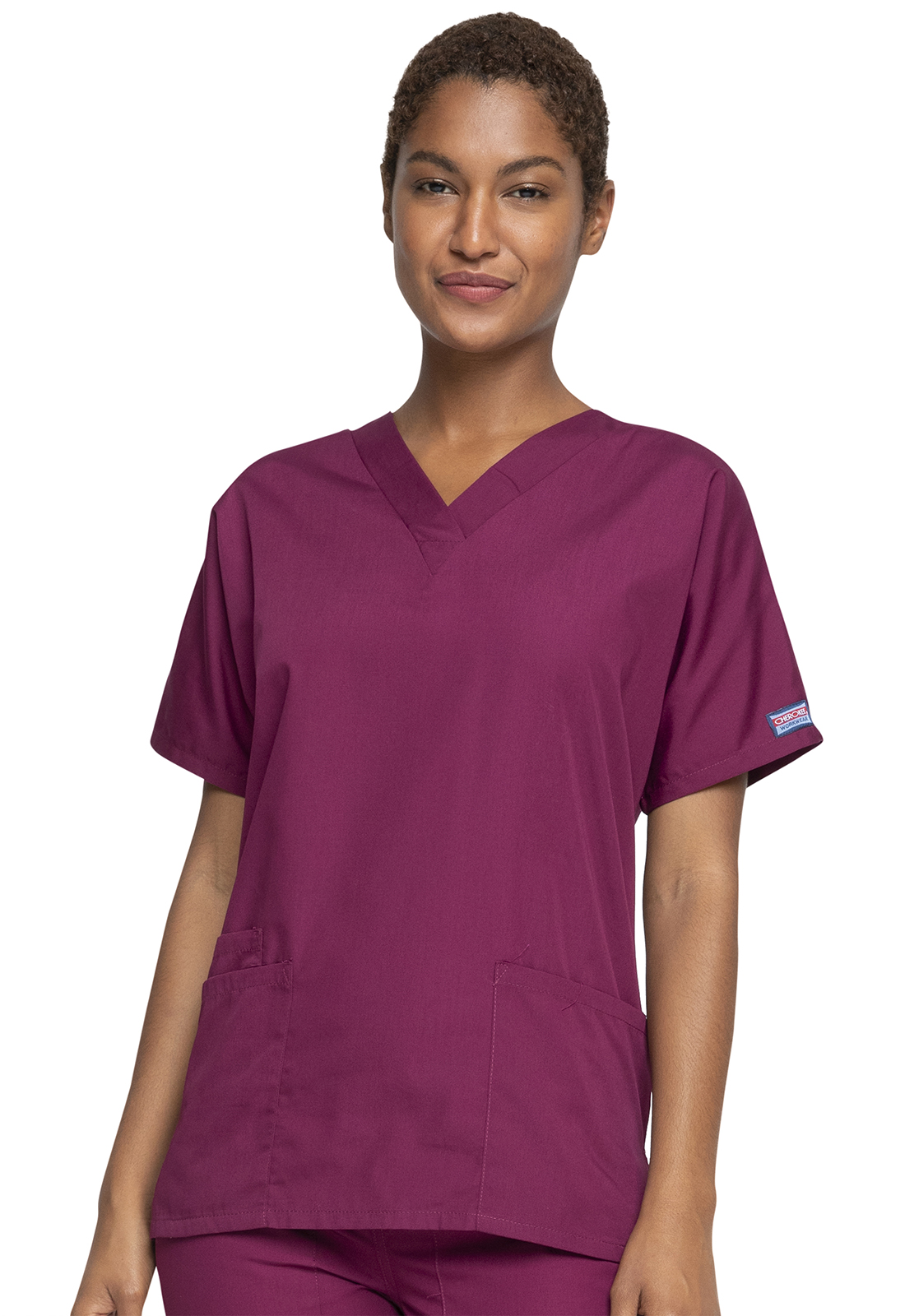 Cherokee Ladies 2 Pocket Scrub Top - #4700CADV - Image 1