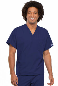 Cherokee Workwear Unisex 1 Pocket Scrub Top - #4777CADV