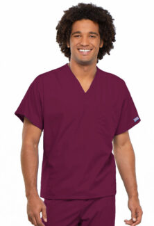 Cherokee Workwear Unisex 1 Pocket Scrub Top - #4777CADV