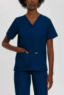 Landau Ladies 2 Pocket Scrub Top - #8219CADV