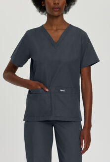 Landau Ladies 2 Pocket Scrub Top - #8219CADV