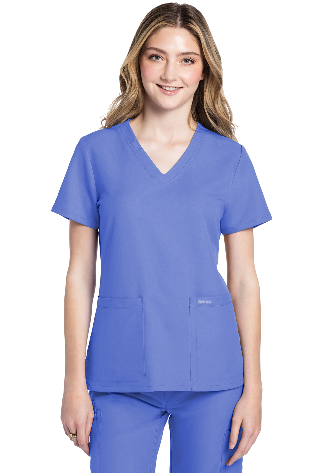 Cherokee Originals Ultra 2 Pocket Scrub Top – #CK953A