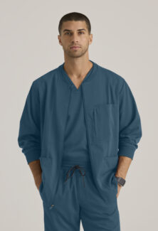 Grey's Anatomy Spandex Stretch Men's Scrub Jacket - #GRSW871-CHOP