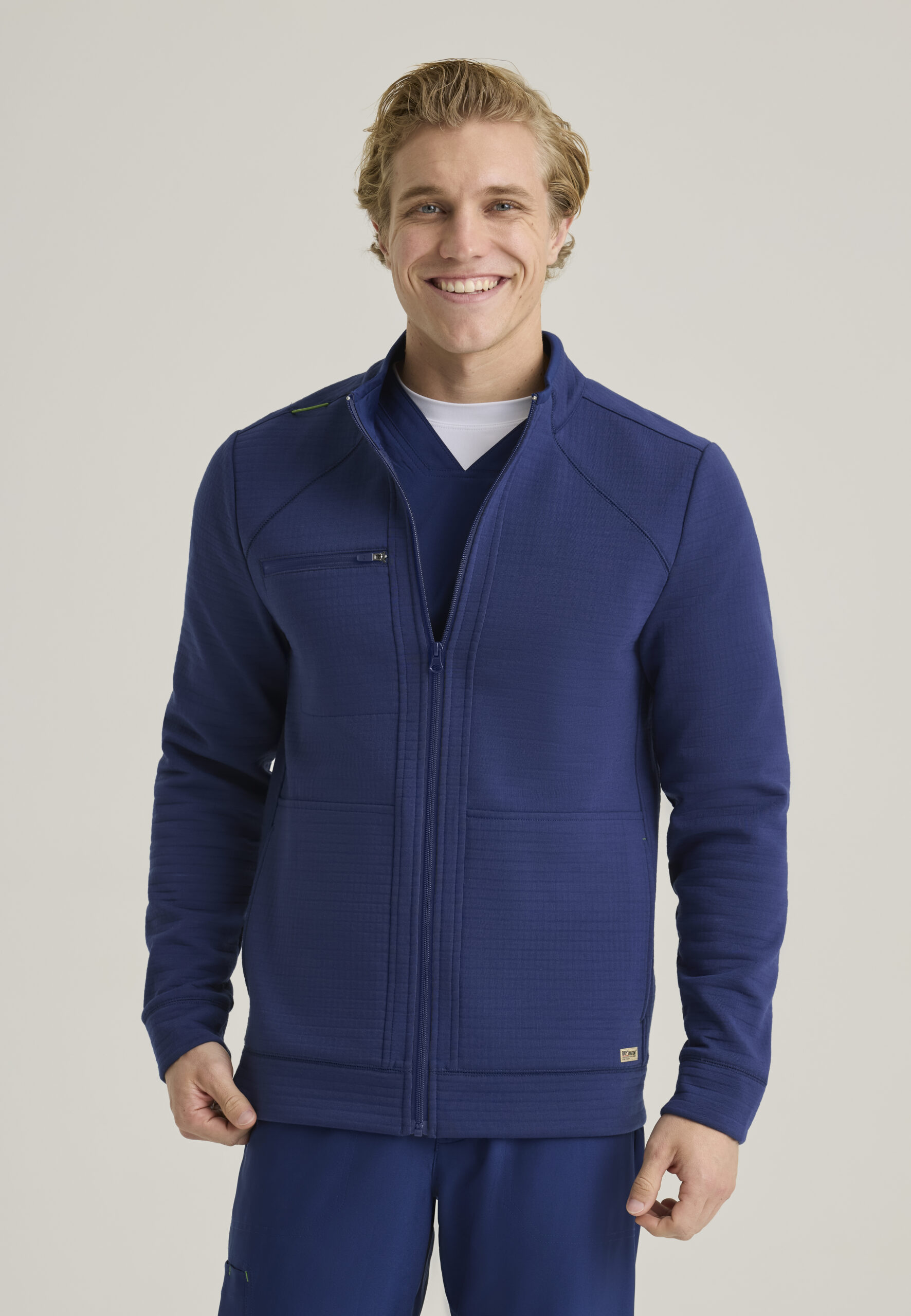 MedCouture – Men’s Ron Waffle Jacket - #GSSJ944UPENN - Image 1