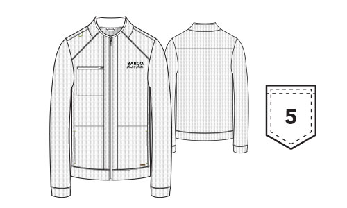 MedCouture – Men’s Ron Waffle Jacket - #GSSJ944UPENN - Image 5