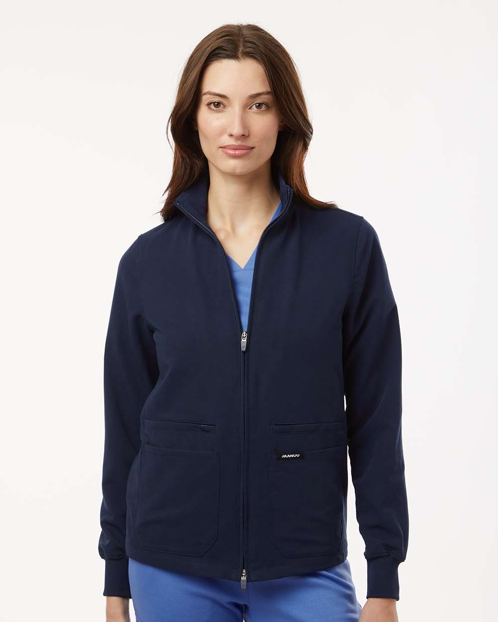 Jaanuu Women's Ceri Essential Full-Zip Scrub Jacket - #W60001UPENN - Image 1