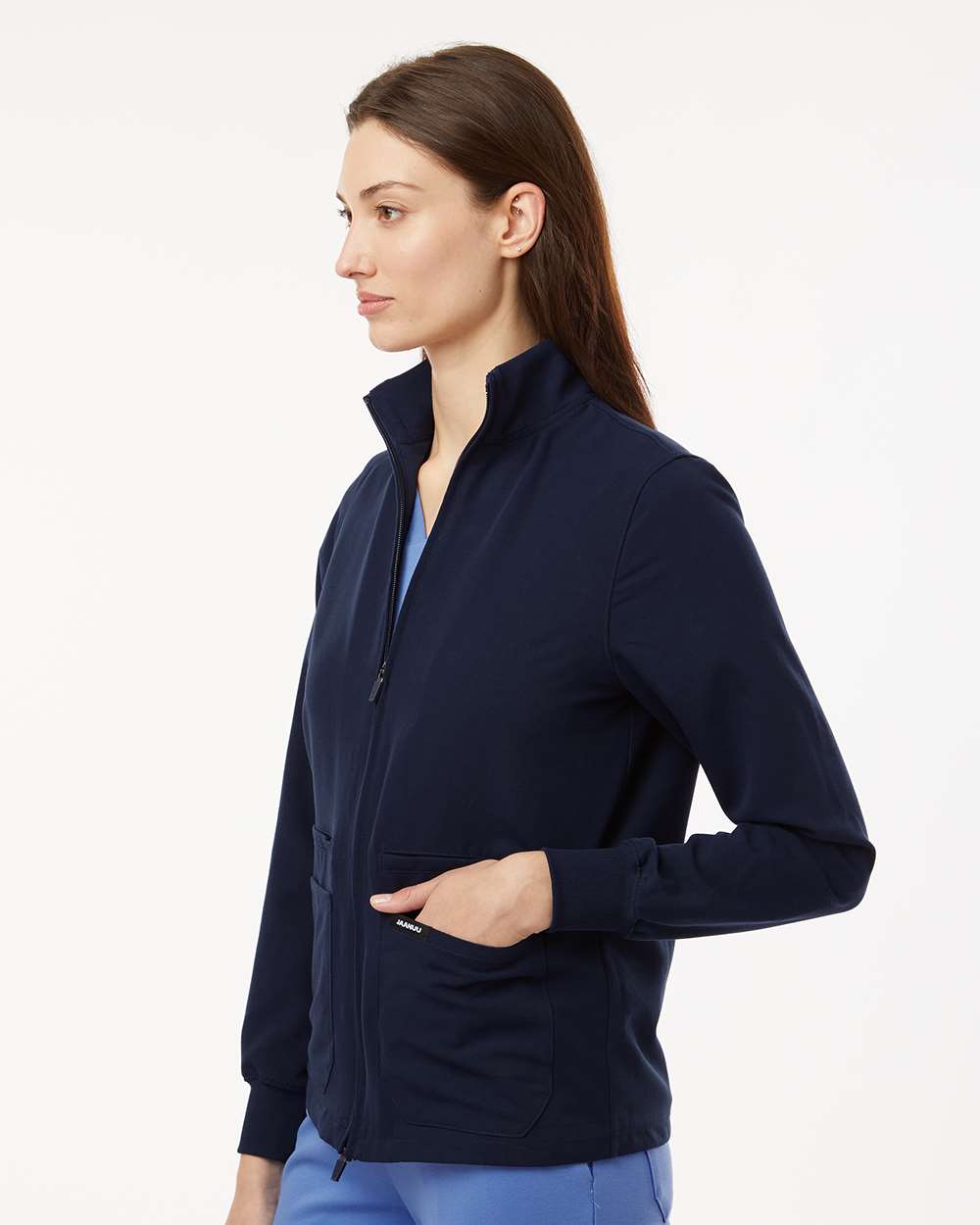 Jaanuu Women's Ceri Essential Full-Zip Scrub Jacket - #W60001UPENN - Image 2